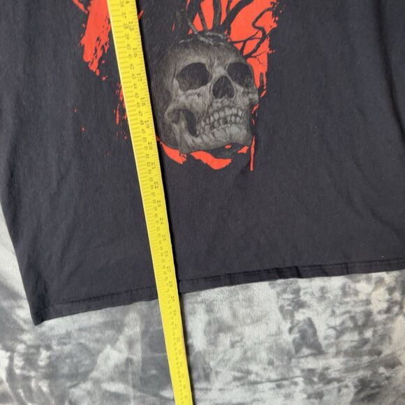 Vintage Y2K Mudvayne Band T-Shirt Size XL Crow Skull Bird Heavy Metal Black 2000 - Picture 5 of 7